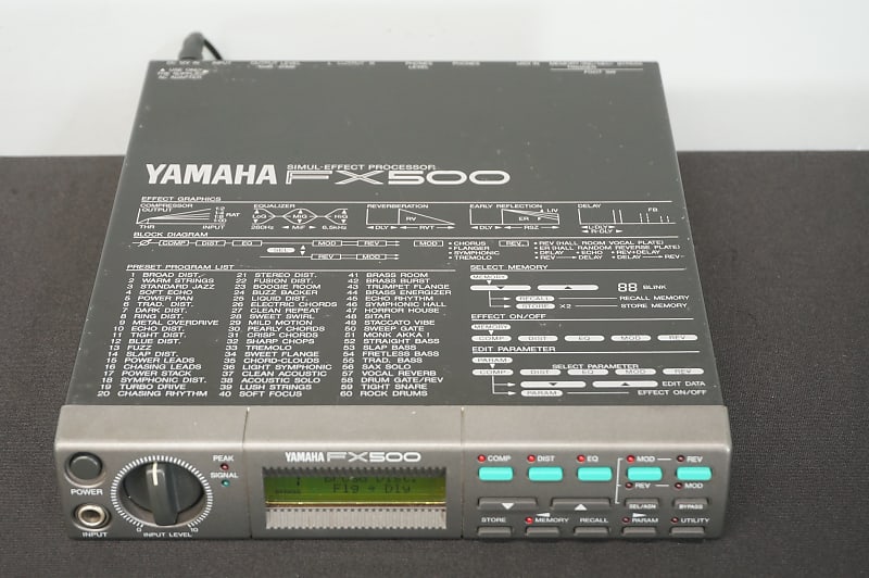 【希少・名機】ヤマハ マルチエフェクター FX500 エフェクトプロセッサー 希少・名機】ヤマハ マルチエフェクター FX500 エフェクト
