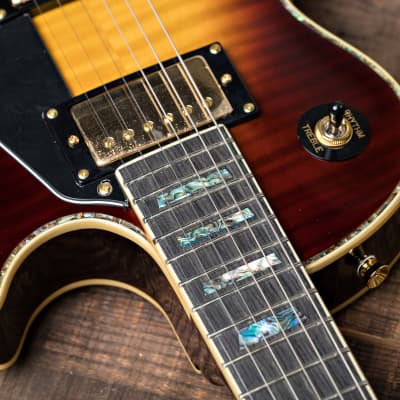 AIO SC77 Electric Guitar - Tobacco Sunburst w/Gator GWE-LPS Case image 4