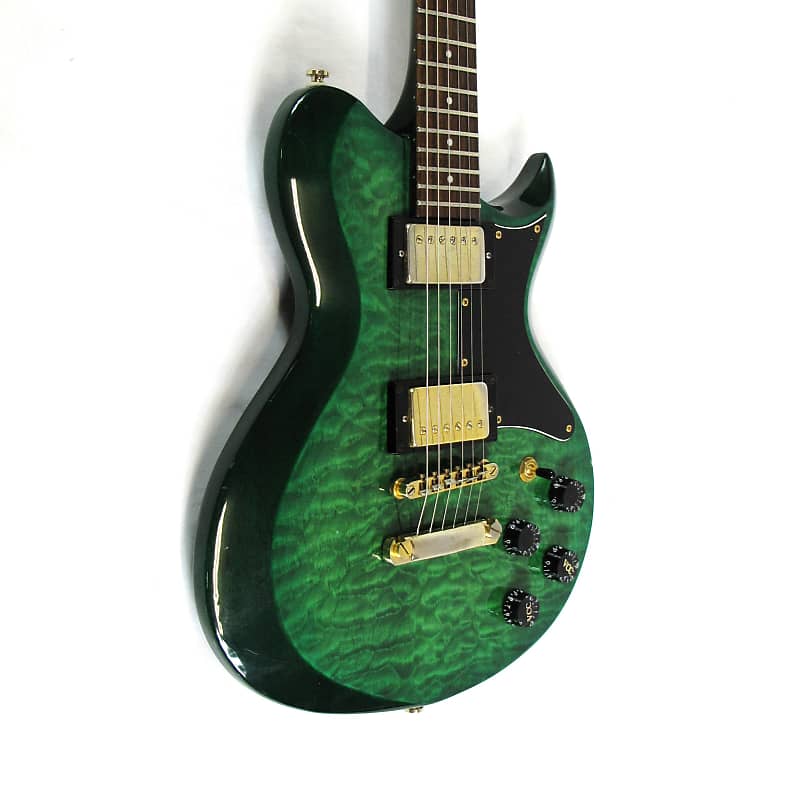 アイドル green Washburn WI64DL Idol Electric Guitar - Transparent Green