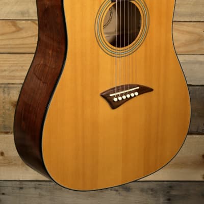 Dean AK48 Acoustic Guitar Natural w/ Case 