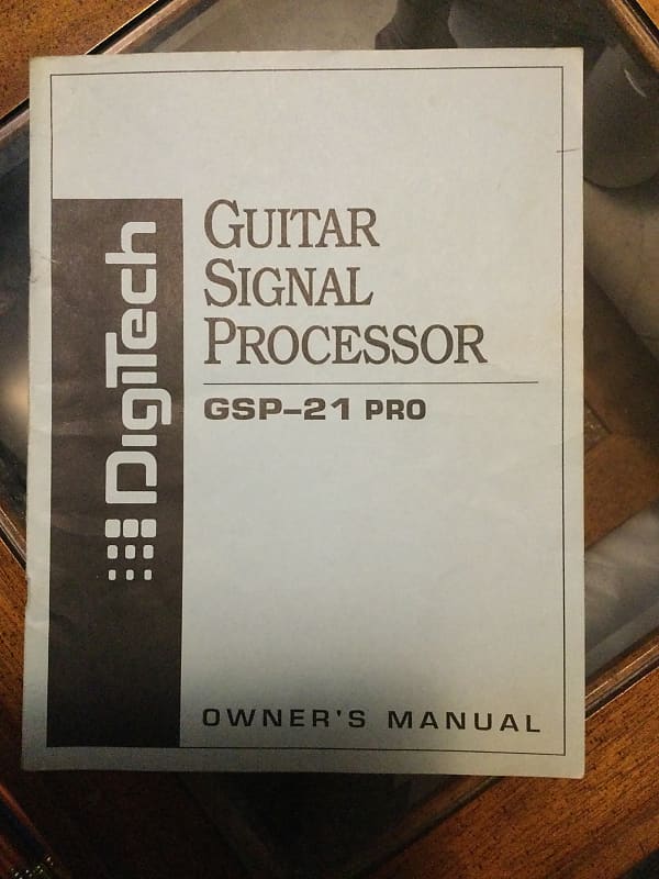 DigiTech GSP 21 Pro Manual 1990’s Reverb
