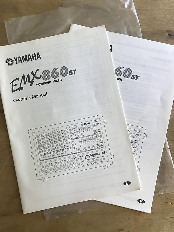 Yamaha EMX860ST Powered Mixer Owner’s manuals Reverb