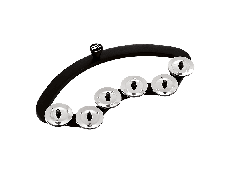 Meinl Percussion BBTA2-BK Backbeat Tambourine for 13-14" Drums, Stainless Steel Jingles (VIDEO) image 1