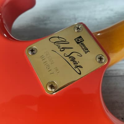 1990's Burns London Club Series Marquee Electric Guitar (Orange) image 9