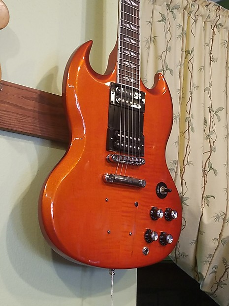 Orange clearance gibson sg