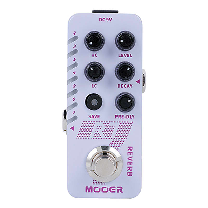 Mooer R7 Digital Reverb Guitar Effects Pedal 7 reverb modes 2020 Light Purple image 1