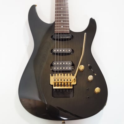 Fernandes FR-95S Transparent Black Gold FRT FULL MODE FER SUSTAINER ASH  BODY Deluxe | Reverb