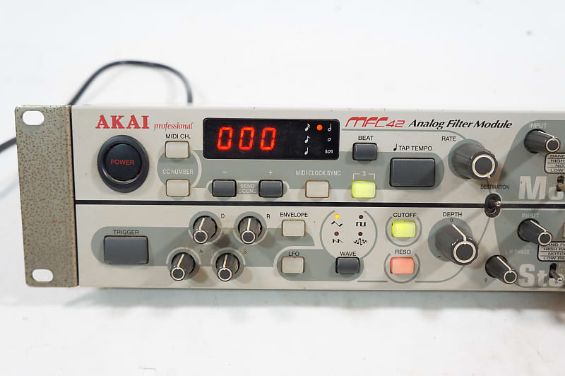 AKAI MFC42アナログフィルターモジュール AKAI MFC42 Analog Filter Modeule MIDI LFO Envelope w/ Rack