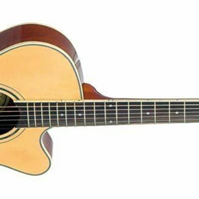 Oscar Schmidt OG8CEN Folk Style Cutaway Acoustic-Electric Guitar - Natural image 2