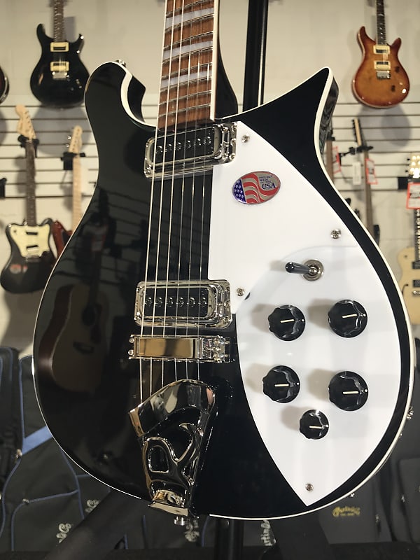 New 2021 Rickenbacker 620 Jetglo (Black) Electric Guitar w/OHSCase, Auth  Deal +Ship 620JG