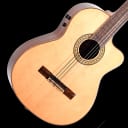 Teton STC180CENT Classical Acoustic-Electric Guitar & Hardshell Case, Spruce Top/Ebony Back/Sides