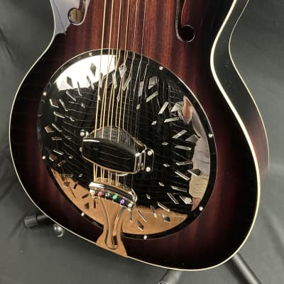 Recording King  RR-41-VS Rattlesnake Small Body Resonator Guitar Vintage Sunburst image 3