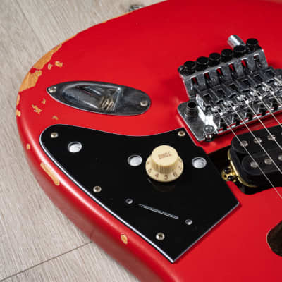 Mint EVH Frankie Relic Series Guitar, Maple Fingerboard, Relic Red image 6