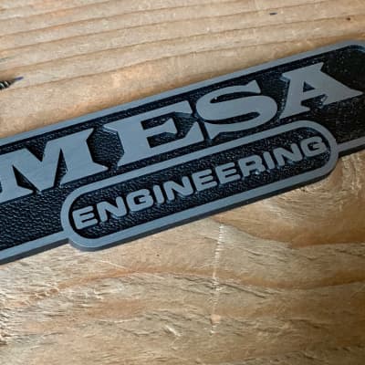 Mesa Boogie Metal Nameplate, Engineering Logo, Small image 2