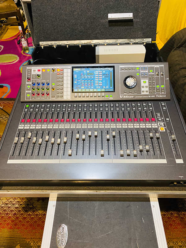 Roland M 480 Digital Mixing Console Soundboard in Hard Case, | Reverb