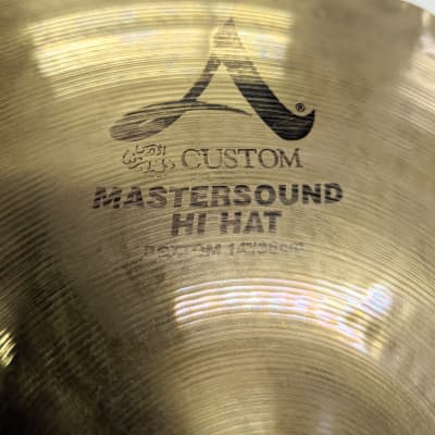 2002 Avedis Zildjian 14" A Custom Mastersound Hi-Hat Cymbals - Look Really Good - Sound Great! image 8