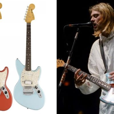Fender Kurt Cobain Jag-Stang Electric Guitar Rosewood Fingerboard, Sonic Blue w/ Deluxe Gigbag image 7