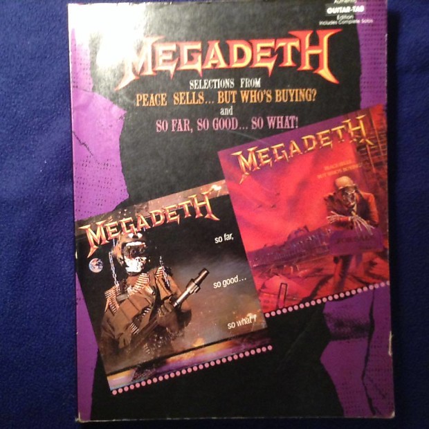 Megadeth Tablature Book (selections from Peace Sells and So Far, So Good, So What!) image 1