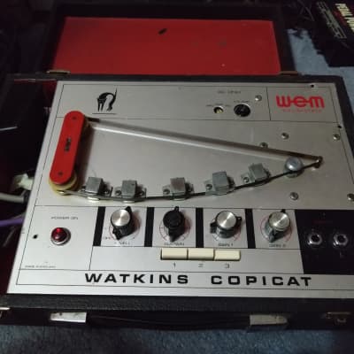 WEM Watkins Copicat Solid-State Tape Echo 1970s - Metal with Black Case image 2