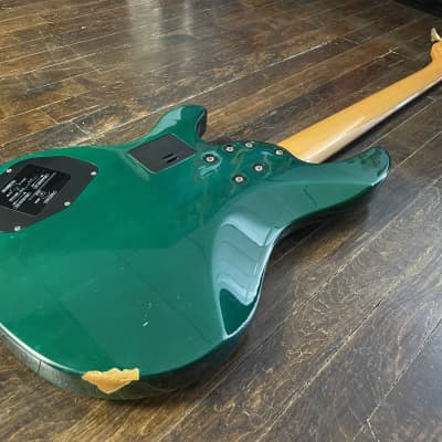 1995 Yamaha BB-N5A 5 String Electric Bass MIJ Emerald Green Nathan East image 10