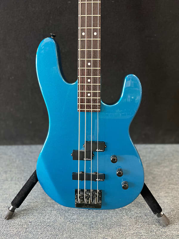 Charvel Jackson Model 2B P/J 4- string bass MIJ Late 1980's Blue