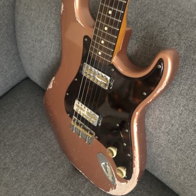 Custom S-style Partcaster Coodercaster 2023 - Copper Metallic for sale