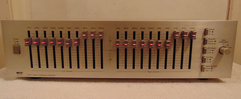 MCS 10 Band Stereo Equalizer Model 3035 - Silver | Reverb