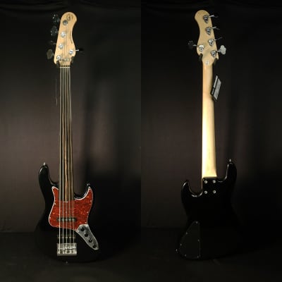 Sadowsky MetroExpress FRETLESS JJ 5 String Black Sparkle Bass with Bag image 3