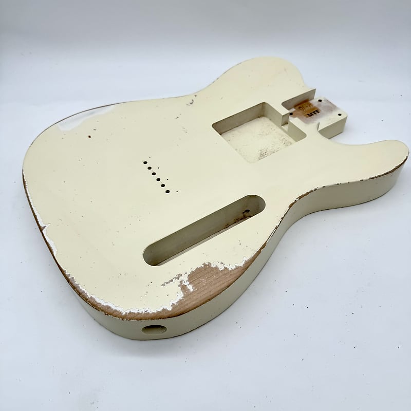 MJT USA Telecaster Relic Body Alder Vintage White New MJT4164