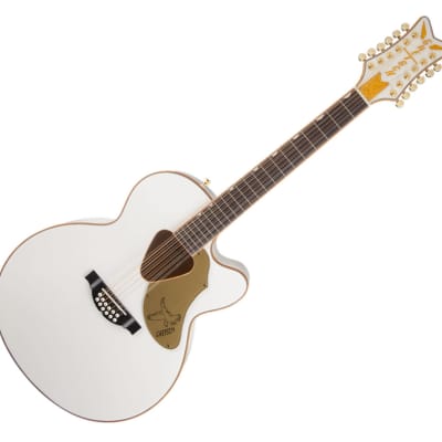 Used Gretsch G5022CWFE-12 Falcon 12-String Jumbo A/E Guitar - White for sale
