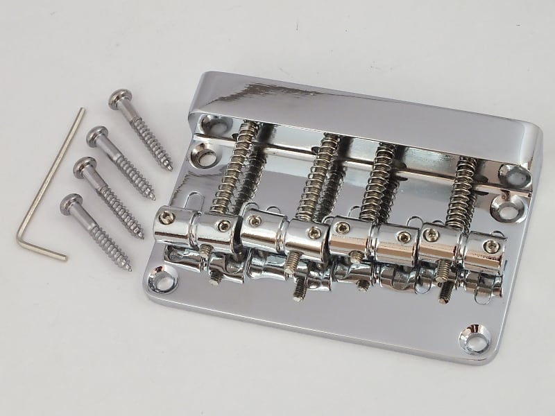 Leo Quan Badass III 4-String High-mass Bass Bridge - Chrome