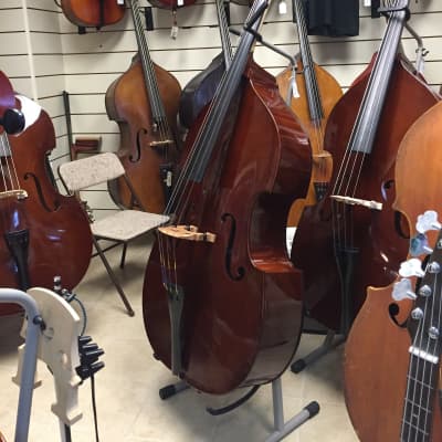 Celestini Hybrid-3/4 Upright Bass, Bass Fiddle, Dbl Bass-Solid Spruce Top, New w/LaBella Strings! image 2