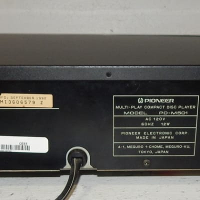Pioneer PD-M501 CD player image 4