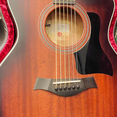 Taylor 324ce Grand Auditorium Mahogany/Blackwood Cutaway Acoustic/Electric with V-Class Bracing image 5