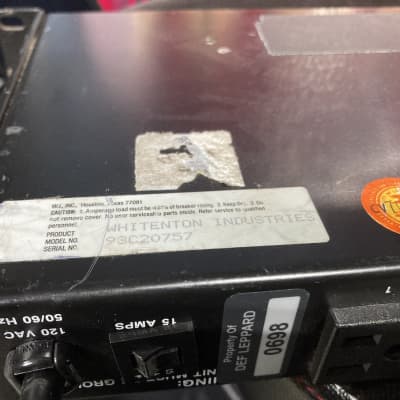 Def Leppard's One Power, LM-15A RACKMOUNT POWER STRIP (DL #5011) image 13