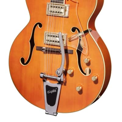 Full-Resonance Archtop Jazz Guitar - TONEMASTER PLAYER Orange + hardcase for sale