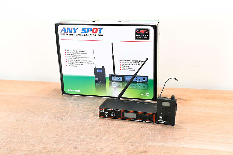 Galaxy Audio AS-1100 Wireless IEM System - 655-679 MHz (NO POWER SUPPLY) CG006VC image 1