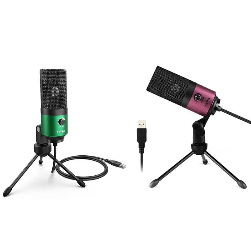 Gaming Usb Microphone And Xlr Dynamic Microphone, Studio Metal Mic For  Streaming Voice-Over Video Recording,Condenser Mic With Quick Mute,Rgb  Indicator,Tripod Stand For Podcasts(A6V+K669D)