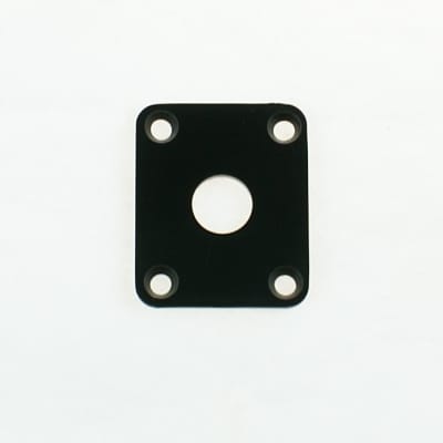 Plastic Square output Jack Plate ,Black