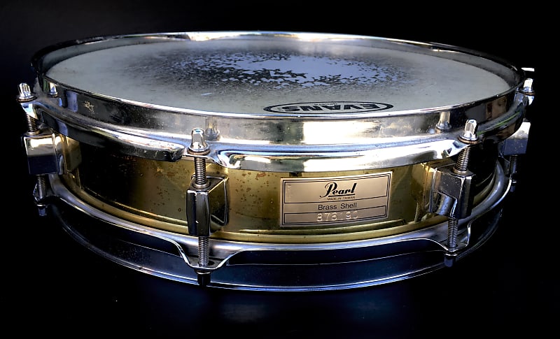 Vintage 1980's 1990's Pearl 13"X3" Solid BRASS Shell Piccolo Snare Drum As-Is Parts Repair image 1