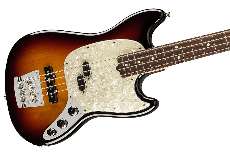 Fender American Performer Mustang Bass - 3 Colour Sunburst image 1