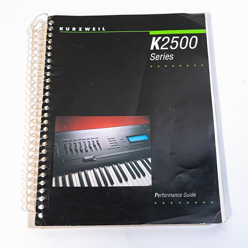 Kurzweil K2500 Series Keyboard Synthesizer Performance Guide Manual image 1