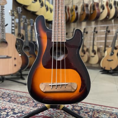 Fender Fullerton Precision Bass Uke, Walnut Fingerboard, Tortoiseshell Pickguard, 3-Color Sunburst image 1