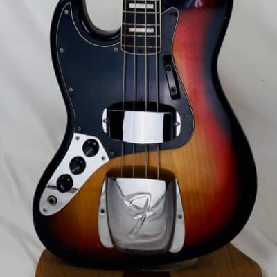 Fender Jazz Bass - Left Hand 1977, Sunburst, 100% original with Fender LH Case image 1