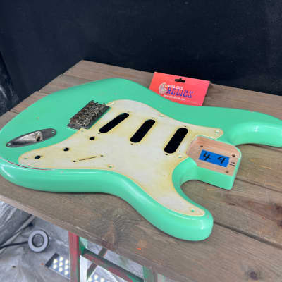 Real Life Relics Strat® Stratocaster® Body Aged Surf Green #2 image 1