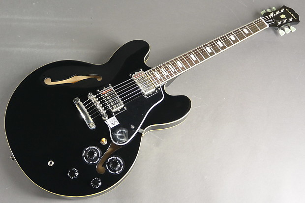 Epiphone ES-335 PRO ブラック ギター DISC Epiphone ES-335 Pro LTD, Ebony at Gear4music