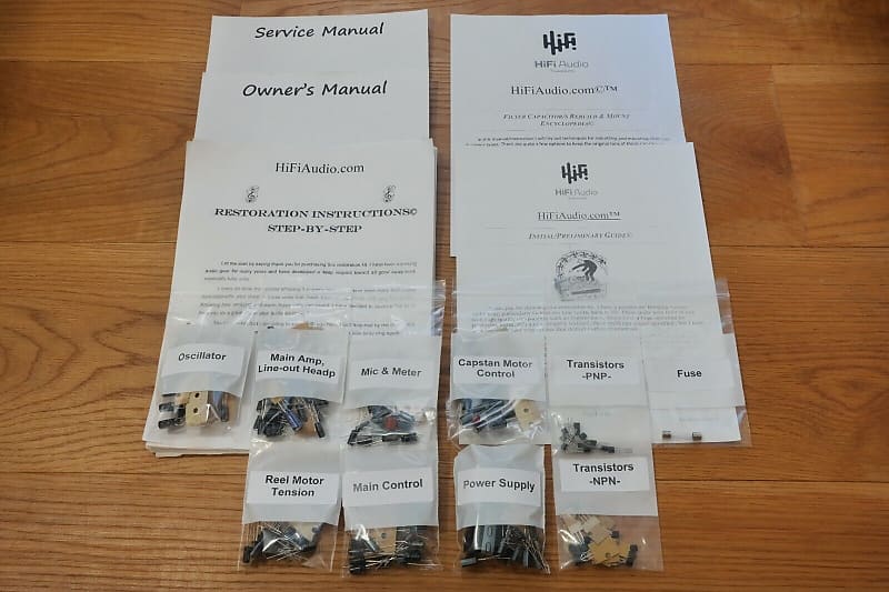 Technics RS-1700 restoration kit filter capacitor repair rebuild fix  			