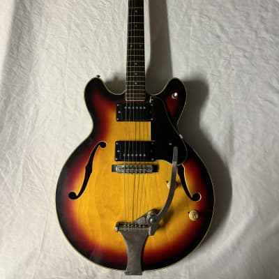 Tempo Hollowbody Electric Guitar MIJ Japan Vintage 1960s - Sunburst image 1
