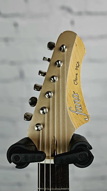 ギター Fano Guitars oltre mg6 Fano MG6 Oltre Humbucker Guitar w/ Gigbag – Inca Silver