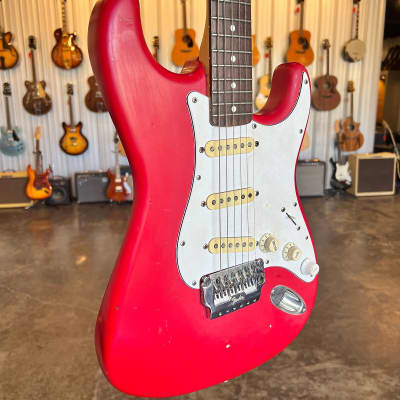 1987 MIJ Squier Stratocaster - Red image 10